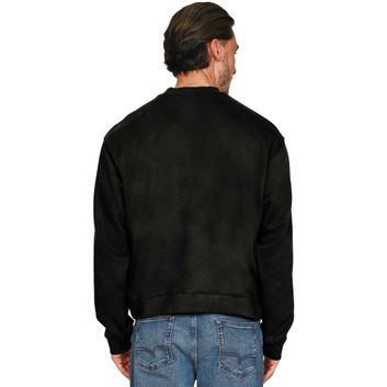 Casual Classics Premium Combed 330 Acid Wash Boxy Oversized Extended Neck Sweatshirt - Acid Black alternative