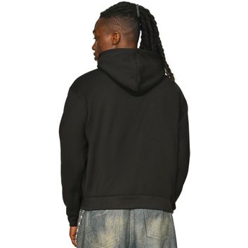 Casual Classics Premium Combed 330 Boxy Oversize Tall Hood - Black alternative