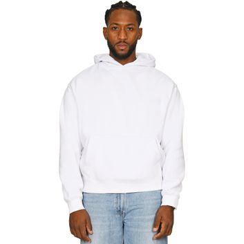 Casual Classics Premium Combed 330 Boxy Oversize Tall Hood - White