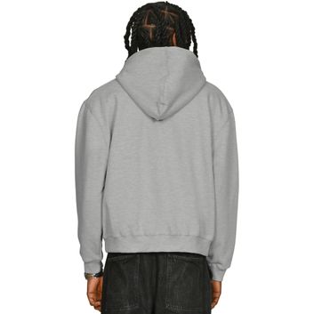 Casual Classics Premium Combed 330 Boxy Oversize Tall Zip Hood - Ash Grey alternative