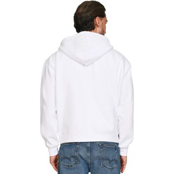 Casual Classics Premium Combed 330 Boxy Oversize Tall Zip Hood - White alternative