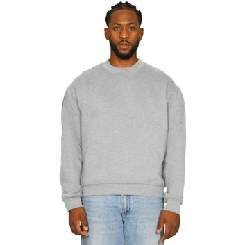 Casual Classics Premium Combed 330 Boxy Oversized Extended Neck Tall Sweatshirt - Ash Grey