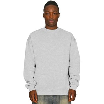 Casual Classics Premium Combed 330 Oversize Extended Neck Tall Sweatshirt - Ash Grey alternative