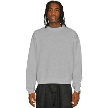 Casual Classics Ringspun Blend 280 Boxy Oversize Extended Neck Sweat - Ash Grey