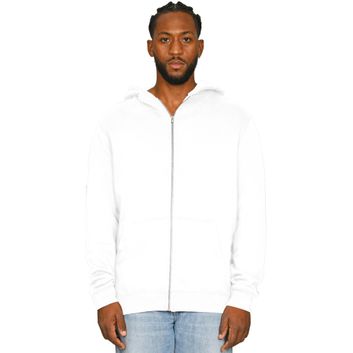 Casual Classics Ringspun Blended 280 Core Tall Zip Hood - White