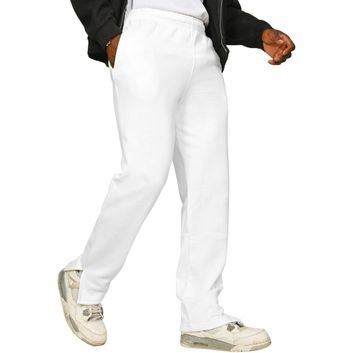 Casual Classics Ringspun Blended Core 280 Split Hem Jogpant Tall - White