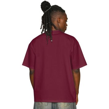 Casual Classics Supreme Organic Combed 350 Oversize Extended Neck T-Shirt - Burgundy alternative