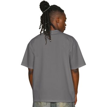 Casual Classics Supreme Organic Combed 350 Oversize Extended Neck T-Shirt - Charcoal alternative