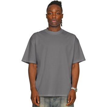 Casual Classics Supreme Organic Combed 350 Oversize Extended Neck T-Shirt - Charcoal