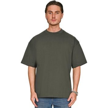 Casual Classics Supreme Organic Combed 350 Oversize Extended Neck T-Shirt - Khaki Olive