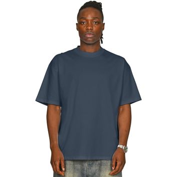 Casual Classics Supreme Organic Combed 350 Oversize Extended Neck T-Shirt - Petrol Blue