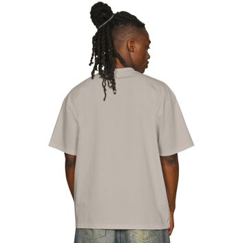 Casual Classics Supreme Organic Combed 350 Oversize Extended Neck T-Shirt - Stone alternative