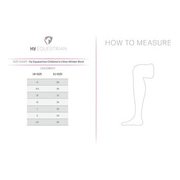 Hy Equestrian Litton Children's Winter Boot Black alternative