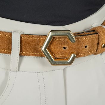 Coldstream Roxburgh Suede Belt - Tan