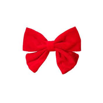 House of Paws Oversized Red Velvet Bow Tie for Dogs