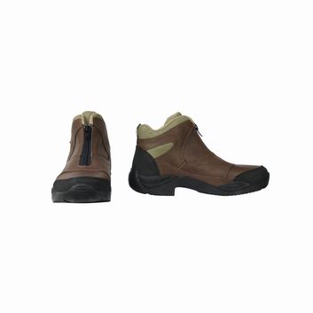 Hy Equestrian Cromford Short Zip Boots - Brown
