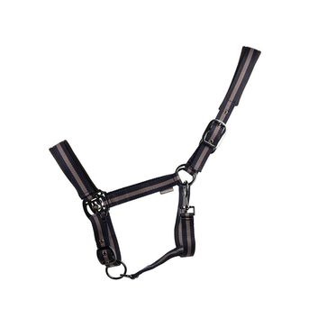 Hy Equestrian Ink Head Collar - Navy/Grey