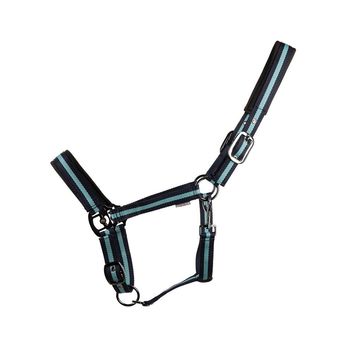 Hy Equestrian Ink Head Collar - Navy/Teal