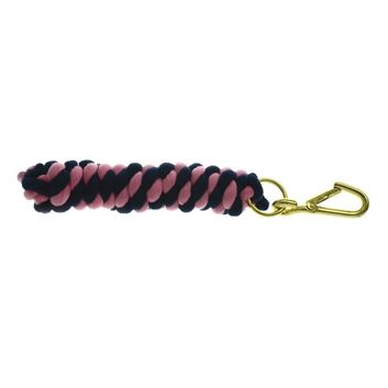 Hy Equestrian Two Tone Twisted Lead Rope - Black/Fuchsia
