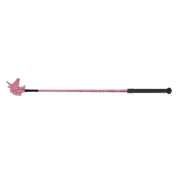 Hy Equestrian Unicorn Riding Whip - Red Glitter