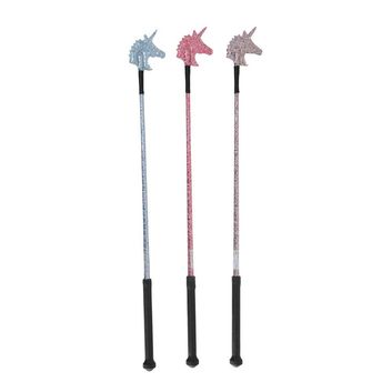 Hy Equestrian Unicorn Riding Whip - Red Glitter alternative