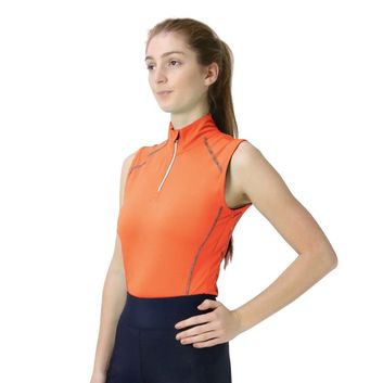 Hy Sport Active Sleeveless Top - Terracotta Orange