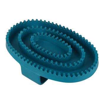 Lincoln Rubber Curry Comb - Teal