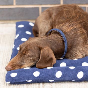 Supreme Products Dotty Fleece Dog Bed - Noble Navy alternative