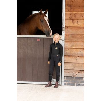 Supreme Products Junior Show Rider Base Layer - Black/Gold