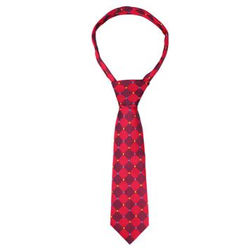 Supreme Products Show Tie - Red/Navy &amp; Yellow Diamonds