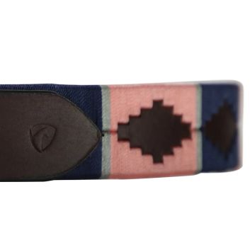 Hy Equestrian Elevate Polo Belt - Pink/Navy/Green - Large/X Large alternative