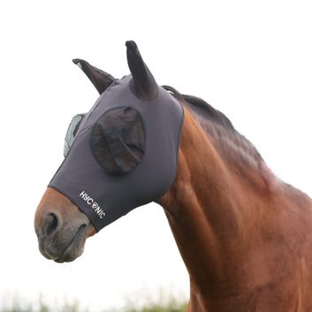 HyCONIC Lycra Fly Mask - Charcoal alternative