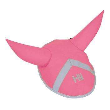 Reflector Ear Bonnet by Hy Equestrian - Pink