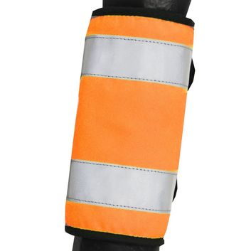 Reflector Horse Leg Wraps by Hy Equestrian - Orange