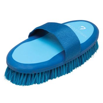 ProGroom Two Tone Body Brush by Hy Equestrian - Blue/Light Blue