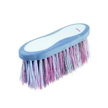 ProGroom Two Tone Long Bristle Dandy Brush by Hy Equestrian - Blue/Light Blue