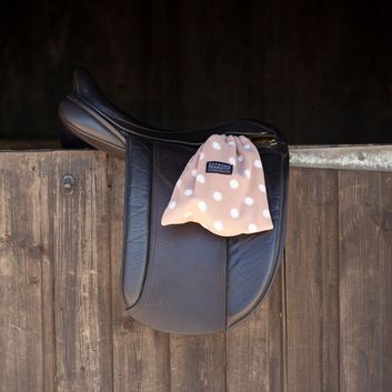 Supreme Products Dotty Fleece Stirrup Covers - Luxurious Latte - One Size