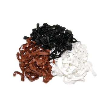 Lincoln Silicone Plaiting Bands - White