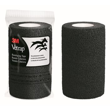 3M Vetrap™ Equine Cohesive Bandage - Black