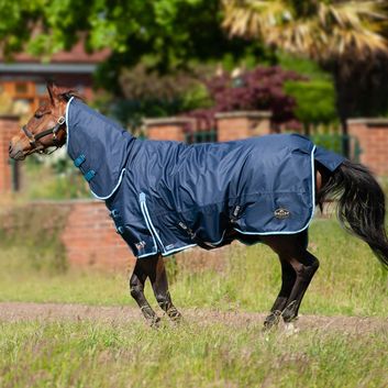 Gallop Trojan Duraproof 300g Turnout Combo Turnout Rug Navy