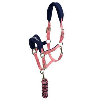 Whitaker Hc160 Club Headcollar &amp; Lead Rope Set Pink alternative