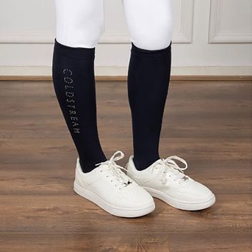 Coldstream Rochester Diamante Riding Socks - Black - Adult 3.5-8