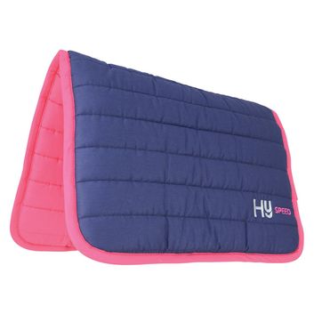 Hy Equestrian Reversible Two Colour Saddle Pad - Purple/Lilac