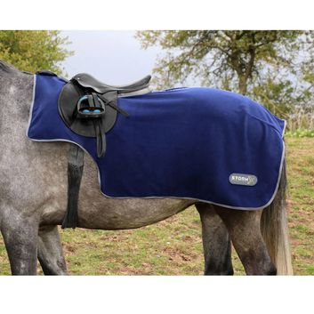 StormX Original Fleece Exercise Sheet - Navy/Grey