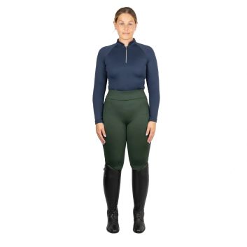Hy Equestrian Melton Riding Tights - Forest Green