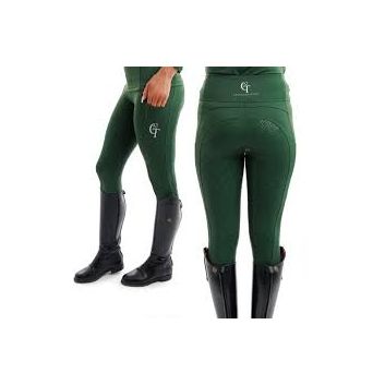 Hy Equestrian Children's Melton Riding Tights - Forest Green
