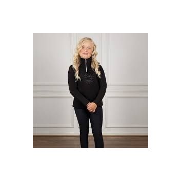 Coldstream Hamilton Sparkle Quarter Zip Black