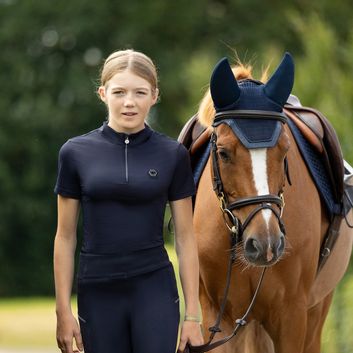 Coldstream Next Generation Hamilton Sparkle Sports Top Navy