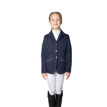 Hy Equestrian Children'S Roanne Competition Jacket Navy