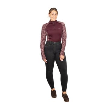 Hy Equestrian Elevate Style Denim Breeches Black